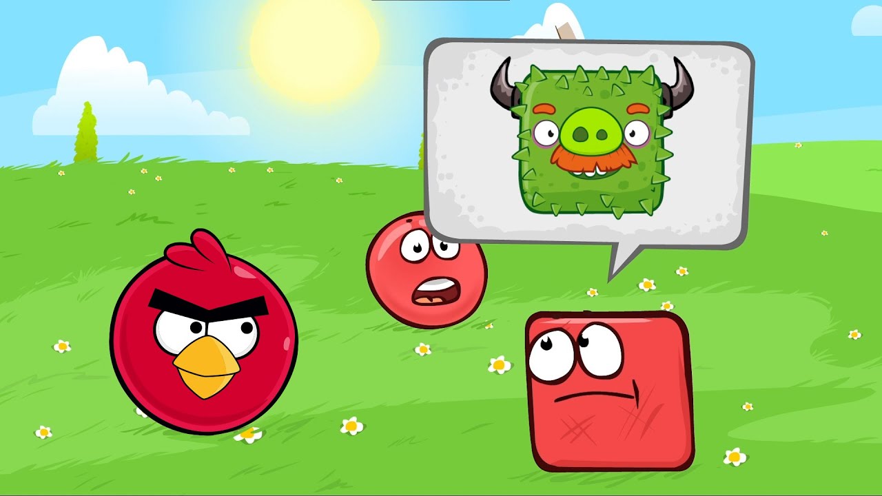 Red Ball 4 | Angry Bird Vs Pig Boss | All Level | All Bosses