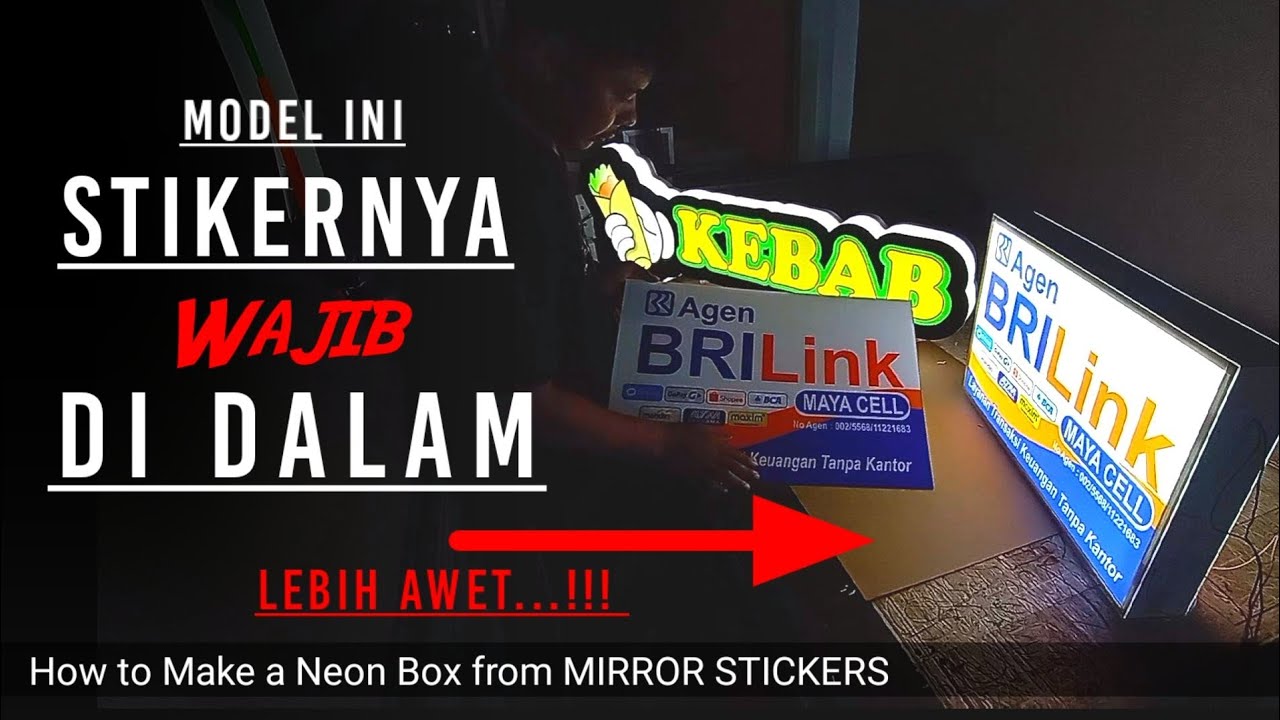 Kalian Bakal Banjir Pesanan Kalau Tahu Cara ini // Neon Box from MIRROR STICKERS