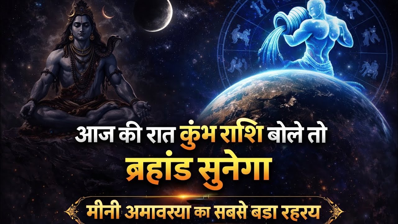 आज की रात कुंभ राशि बोले तो ब्रह्मांड सुनेगा | मौनी अमावस्या का सबसे बड़ा रहस्य
