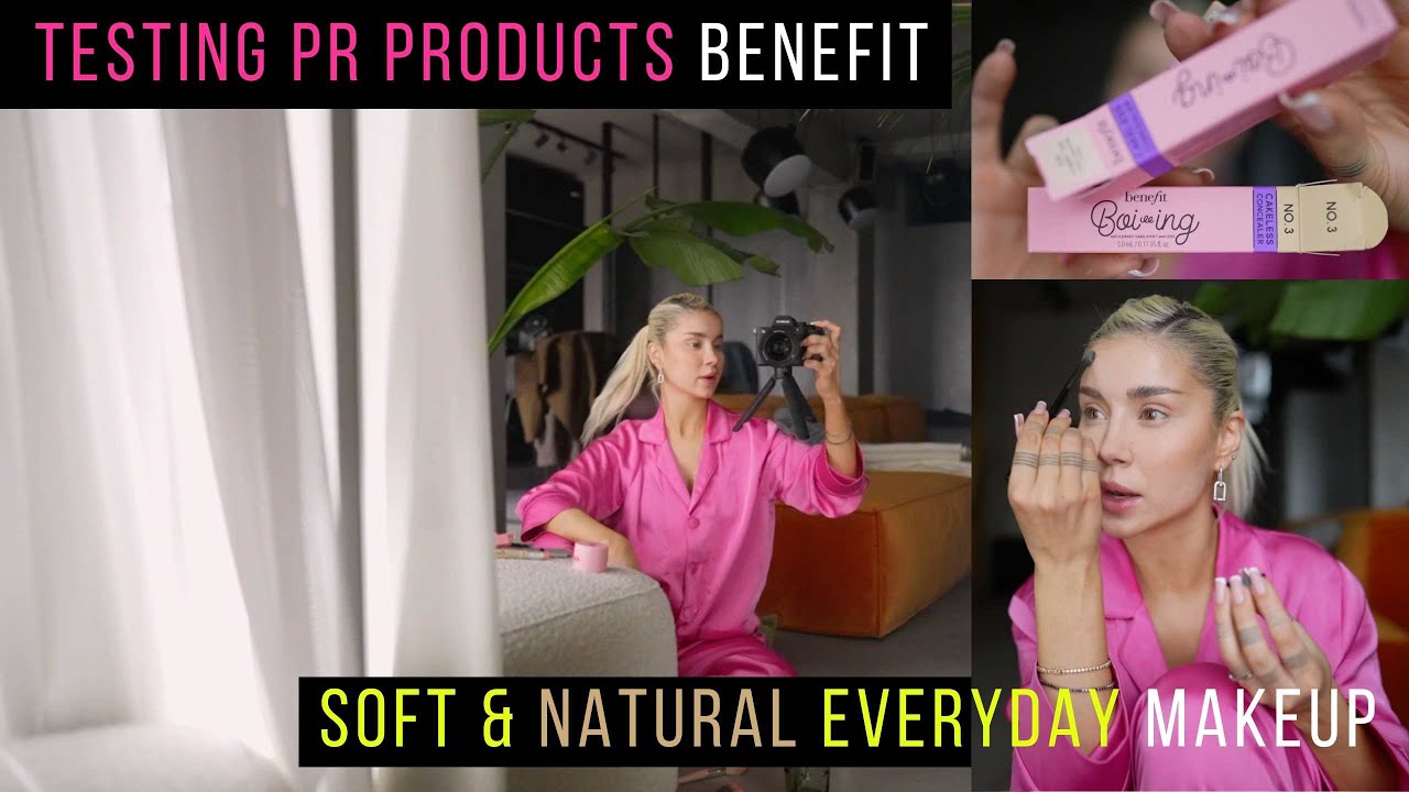 TESTING out THE BENEFIT BOOING concealer + NATURAL Everyday Makeup