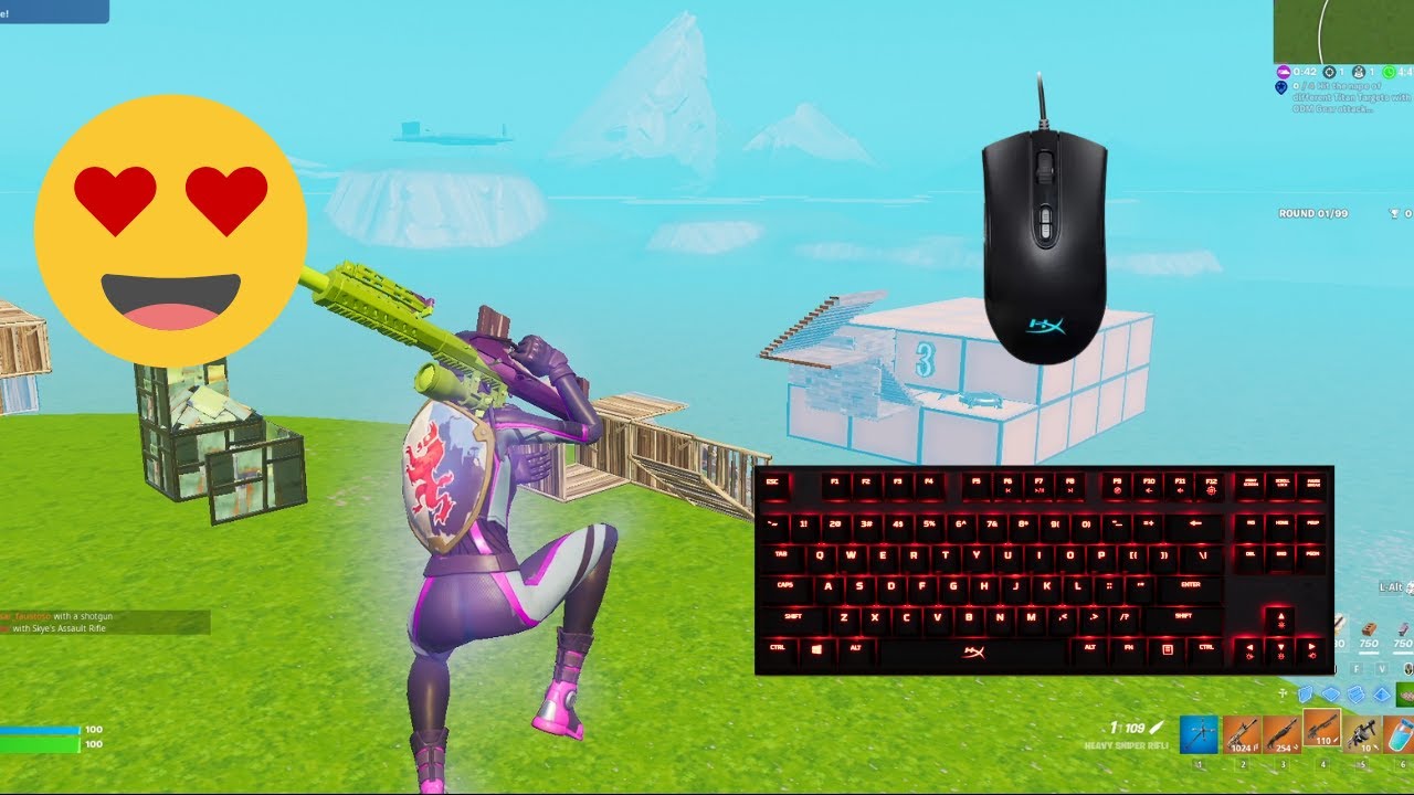 Keyboard Sounds 😴ASMR Fortnite Chill 🌟 Smooth Fortnite 🐐 Go Goat ZoneWars HyperX Alloy Fps Pro 60FPS