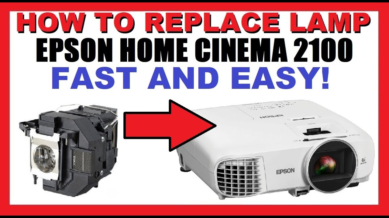 Как заменить лампу в ЖК-дисплее для домашнего кинотеатра Epson Projector 2100 | Замена / Извлечен...