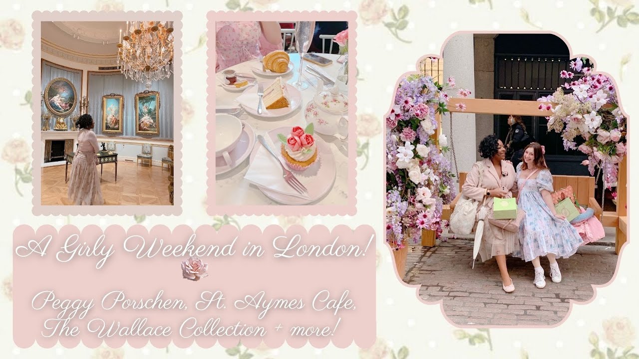 A GIRLY PINK WEEKEND IN LONDON WITH ME + MY BESTIE! | PEGGY PORSCHEN, SAINT AYMES CAFE + MORE!