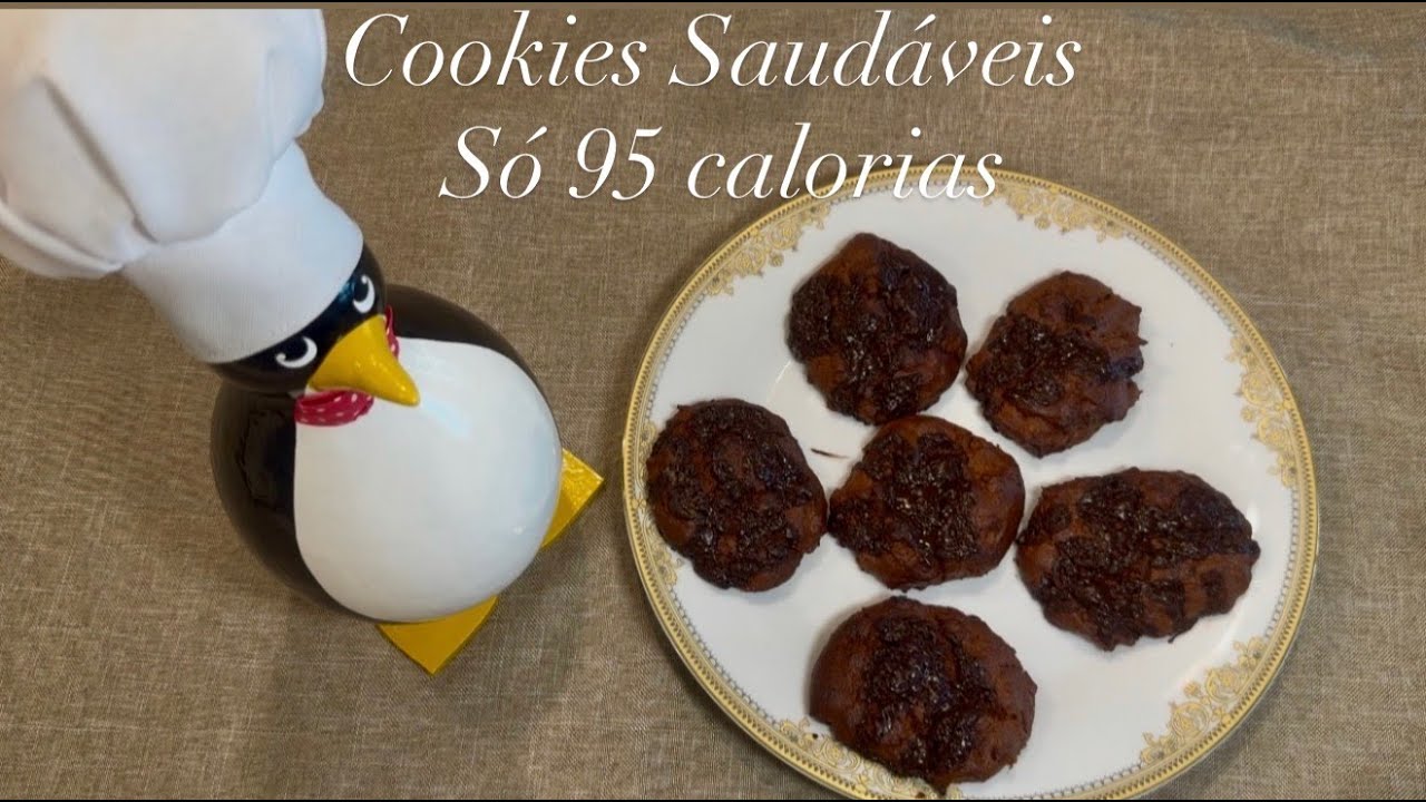 COOKIES SAUDÁVEIS - APENAS 95 CALORIAS 💪🍪 #cookiesaudaveis #receitasaudavel #docesemculpa