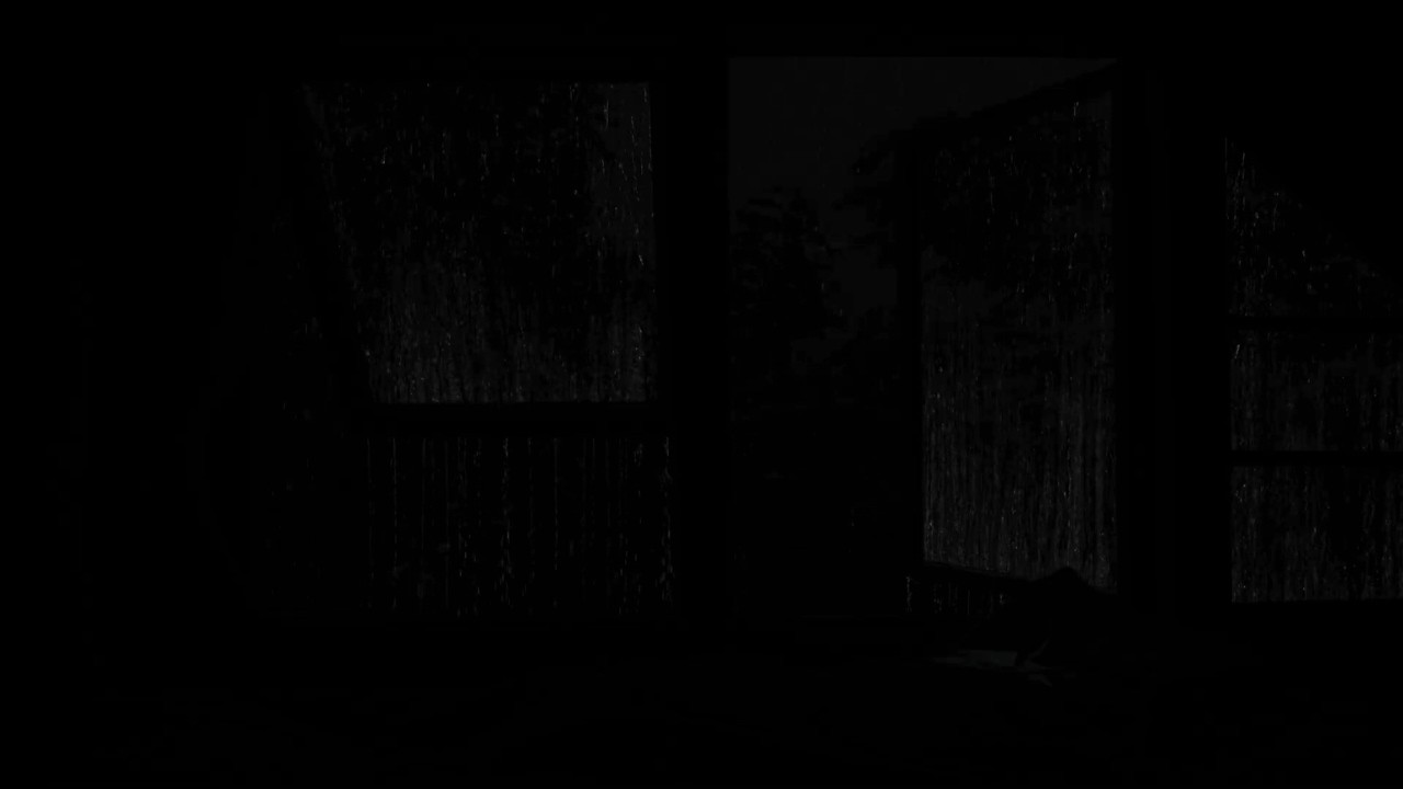 Rain Sounds For Study 🌧️All Night Rain On Forest Window | Black Window Ambience