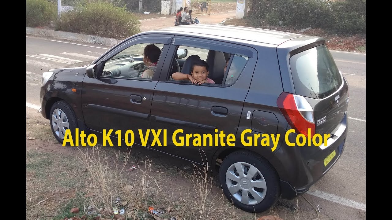 ALTO K10 VXI GRANITE GRAY COLOR