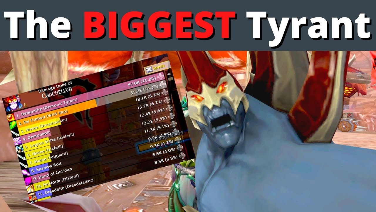 The Biggest Tyrant - Demonology Warlock | Shadowlands