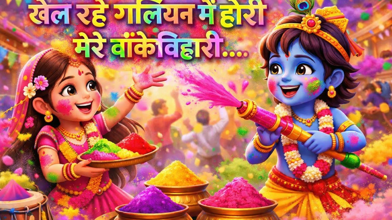 खेल रहे गलियन मे होरी मेरे बांके बिहारी।।#holispecial #holisong2026 #fag geet