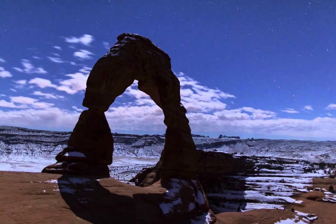 Delicate Arch Night Time Lapse, Arches National Park