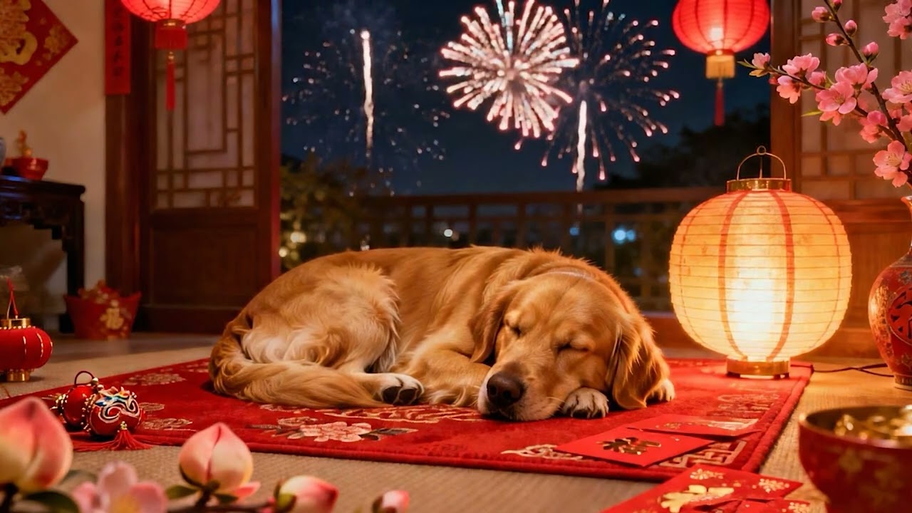 Новогодняя колыбельная для собак 🐶 Успокаивающая музыка, которая поможет тревожным собакам спокойно