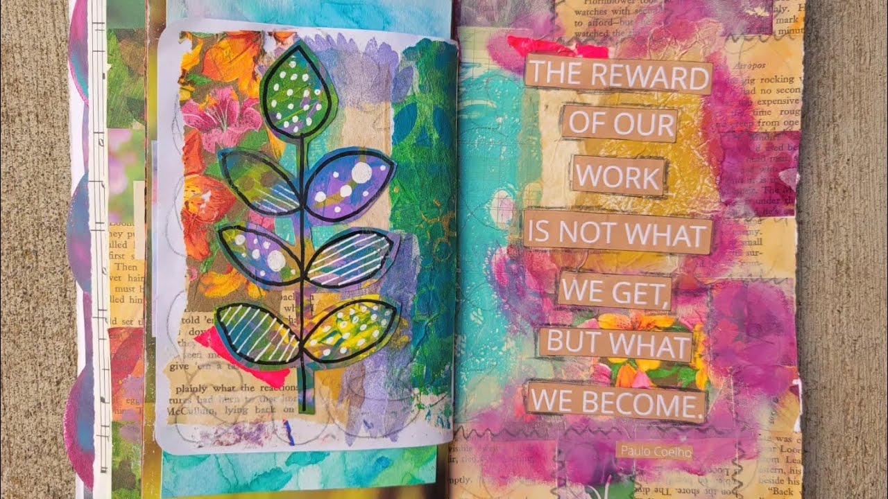 CREATIVE PROCESS VIDEO #getmessymay - SCRAPS #artjournal #creativeprocess #artprocess #artjournaling
