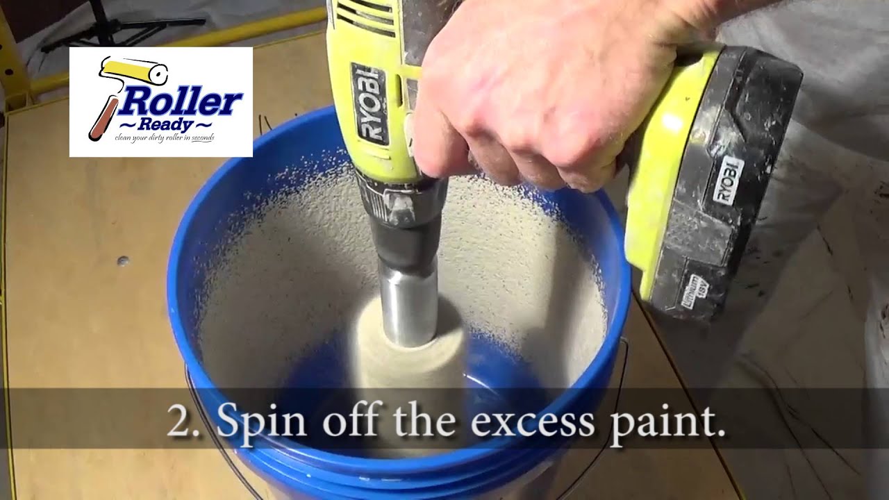 Roller Ready cleans your paint roller in seconds