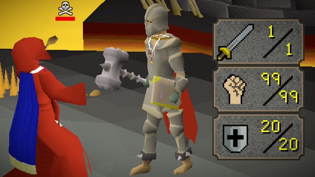 Level 58 with Statius Hammer and Armour