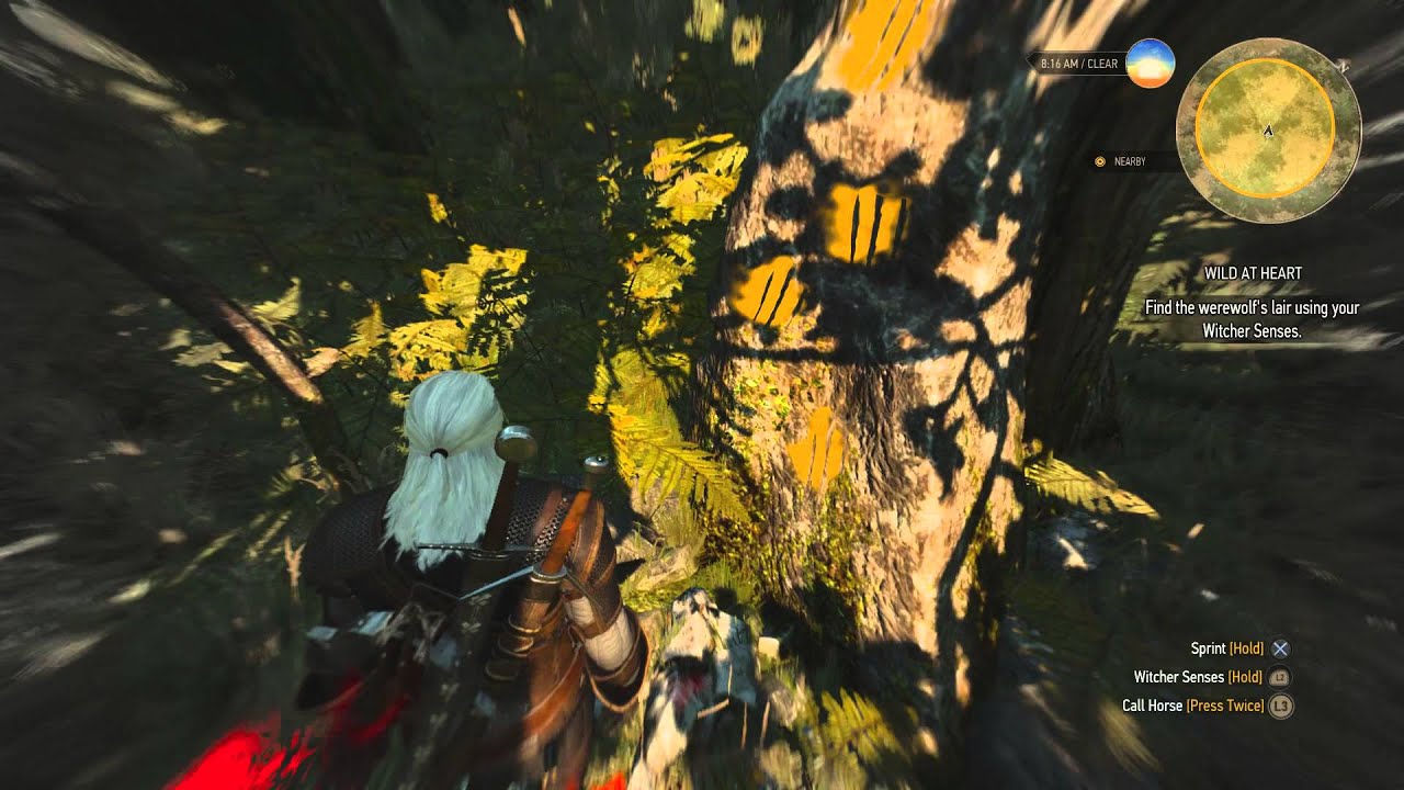 Witcher 3: Wild at Heart Guide stuck in forest