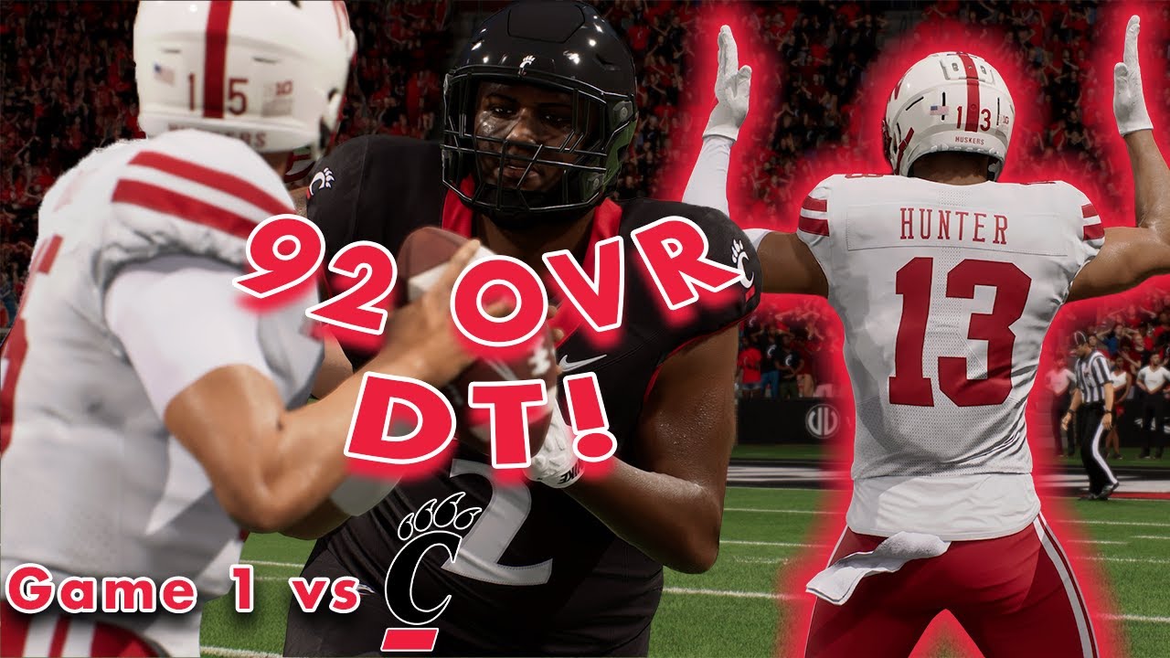 Husker Nation - Meet NYZIAH HUNTER! | Game 1 v. Cincinnati | CFB26 Nebraska Dynasty | Ep 2