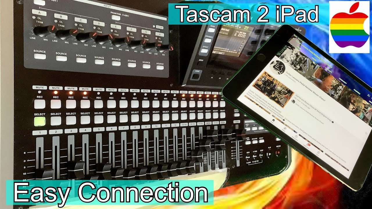 Tascam DP24SD connecting to an iPad made easy (How to Tascam iPad easy connection) DP24