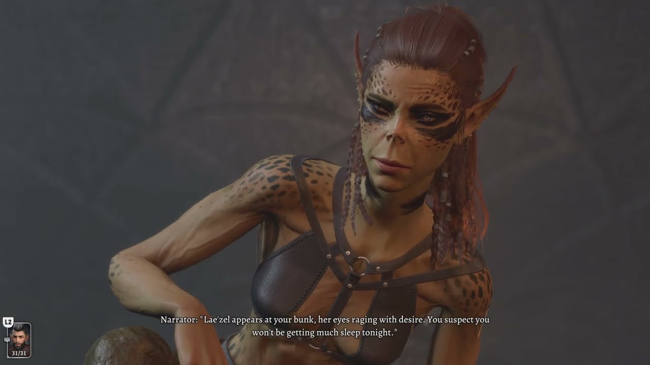 Baldur's Gate 3 - Lae'zel Romance #2 Act 1 - PS5