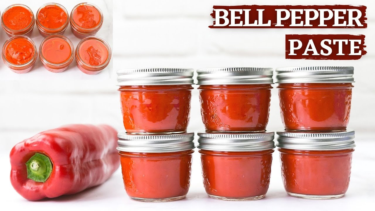 Red bell pepper paste || How to make red bell pepper paste || Paprika paste recipe