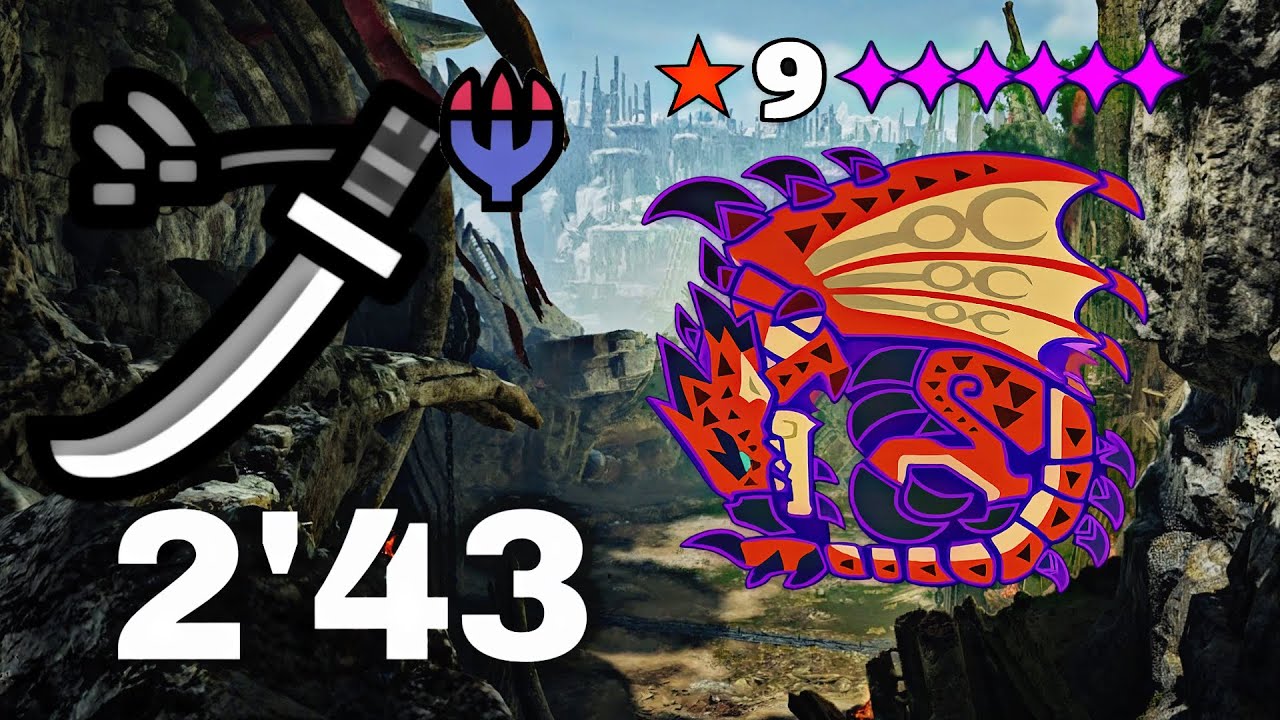 [MH:WILDS] 9★5◆ Tempered Rathalos Longsword 