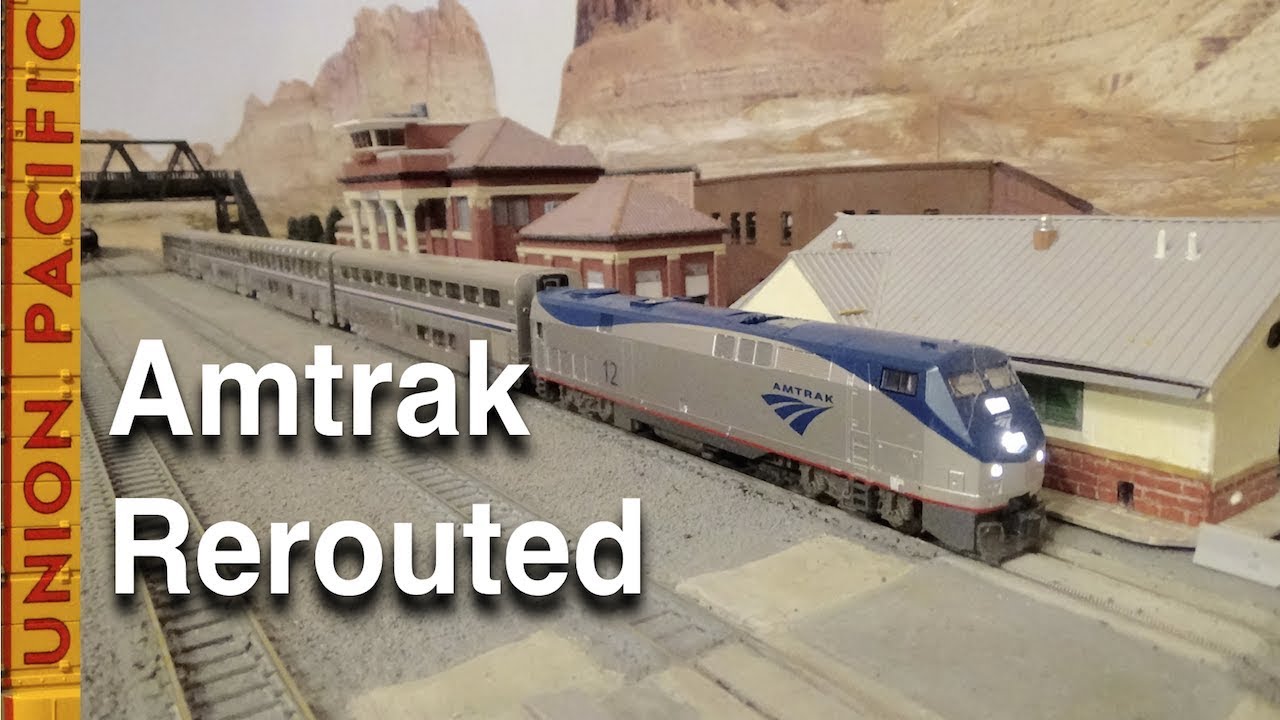 Amtrak Rerouted on My N-Scale Layout