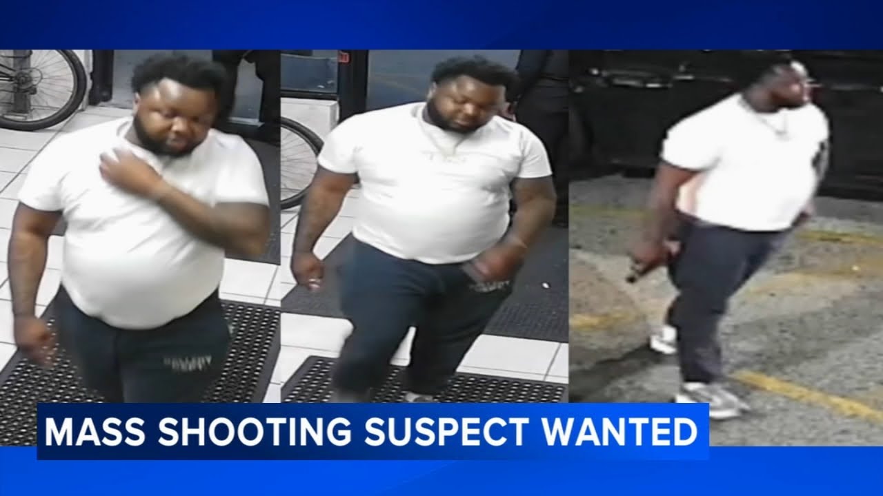 Photos released of suspect wanted in connection with mass shooting outside South Philadelphia bar