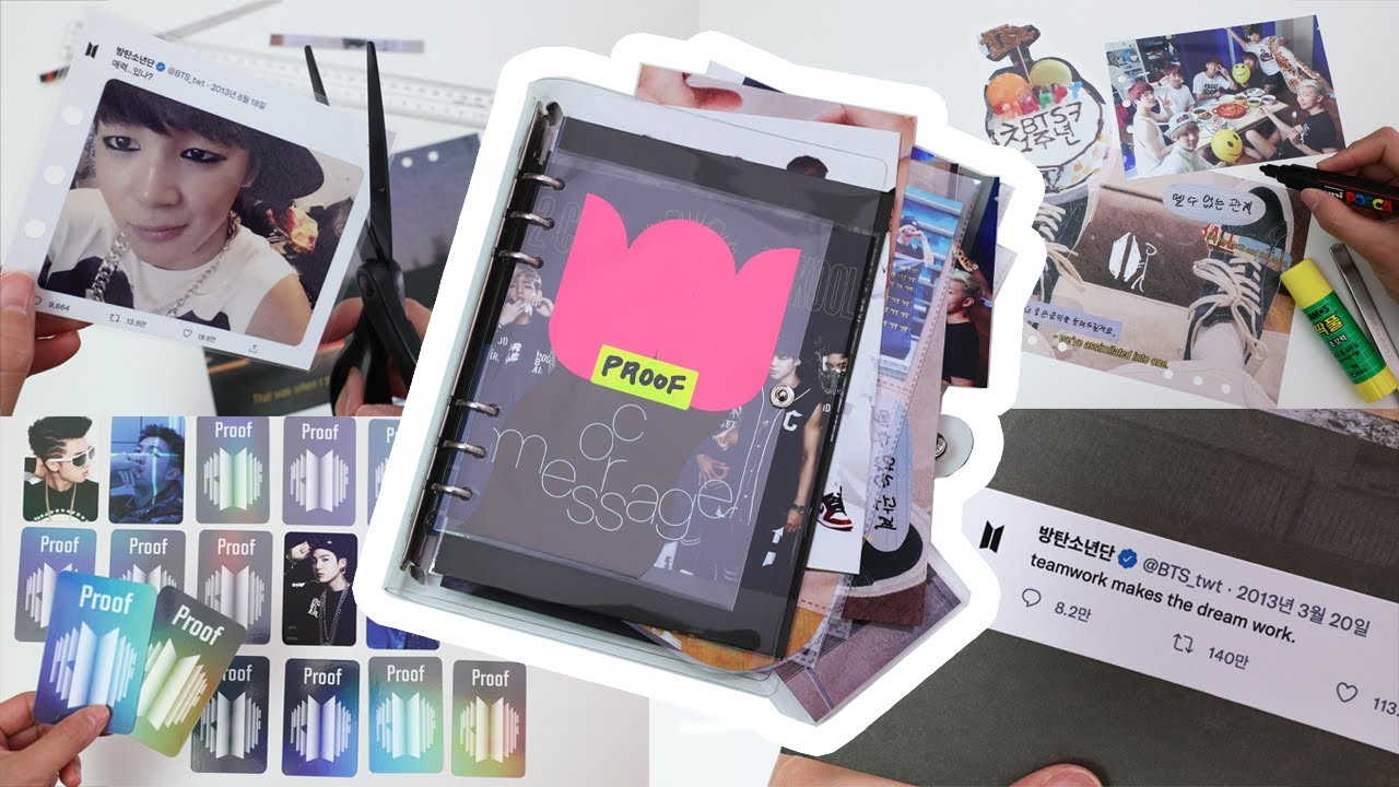 Как сделать альбом для вырезок BTS PROOF!💜