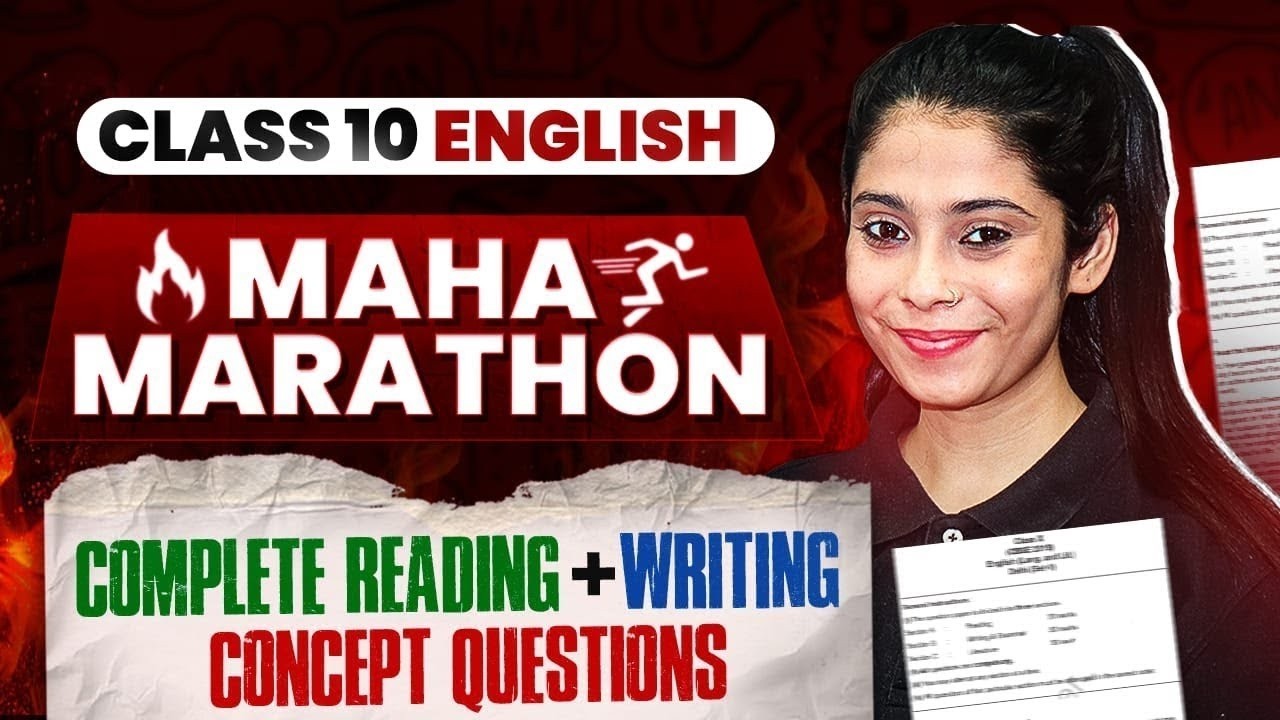 Class 10 English Marathon | Complete English Writing and Reading Full Revision ✅ | Board 2026