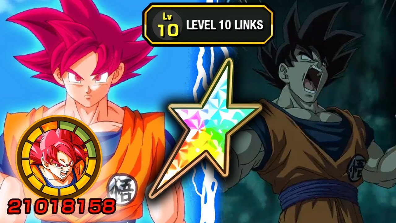 100% PHY SUPER SAIYAN GOD GOKU LEVEL 10 LINKS SHOWCASE! Dragon Ball Z Dokkan Battle