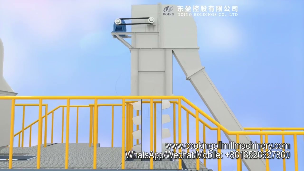 Soybean oil production line vegetable oil extraction machine 3D video