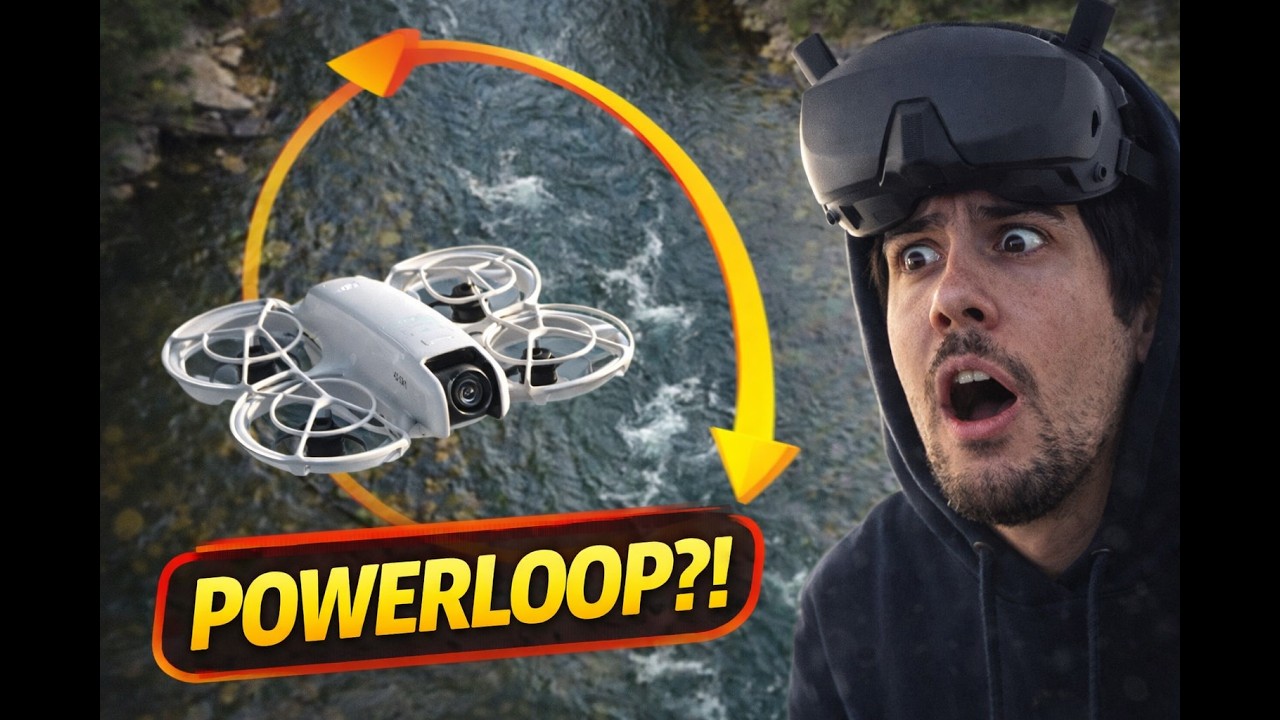 18_10_2025 Dji Flip e Neo: Borriana, Allenando i powerloop sull'acqua con un drone non adatto