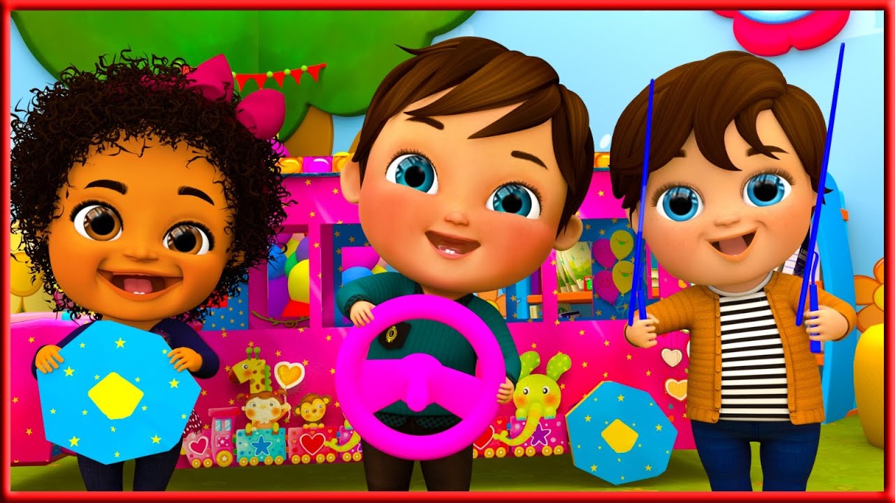 Wheels on The Bus Song | Fun with Baby Shark | Nursery Rhymes & Kids Songs #babyshark