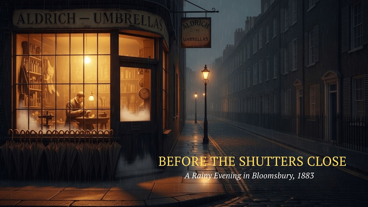 Fall Asleep to a Victorian Umbrella Shop in the Rain | A Gentle Historical Sleep Story