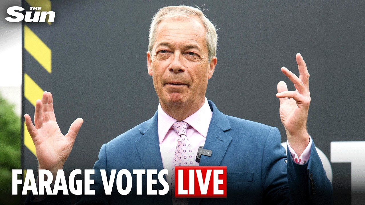 LIVE: Reform UK leader Nigel Farage votes in 2026 local elections