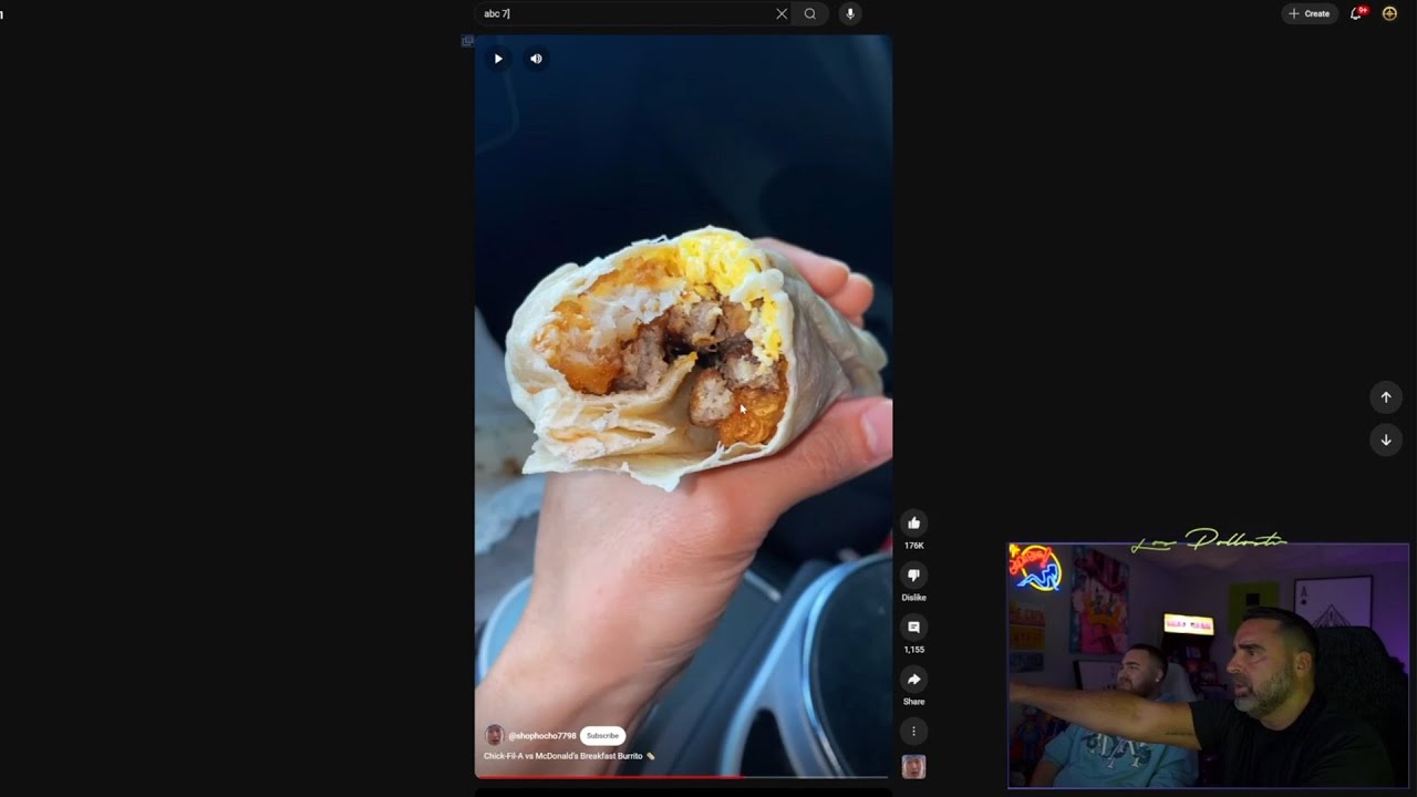 LosPollosTV and Wad react to YouTube Food Shorts 🤣