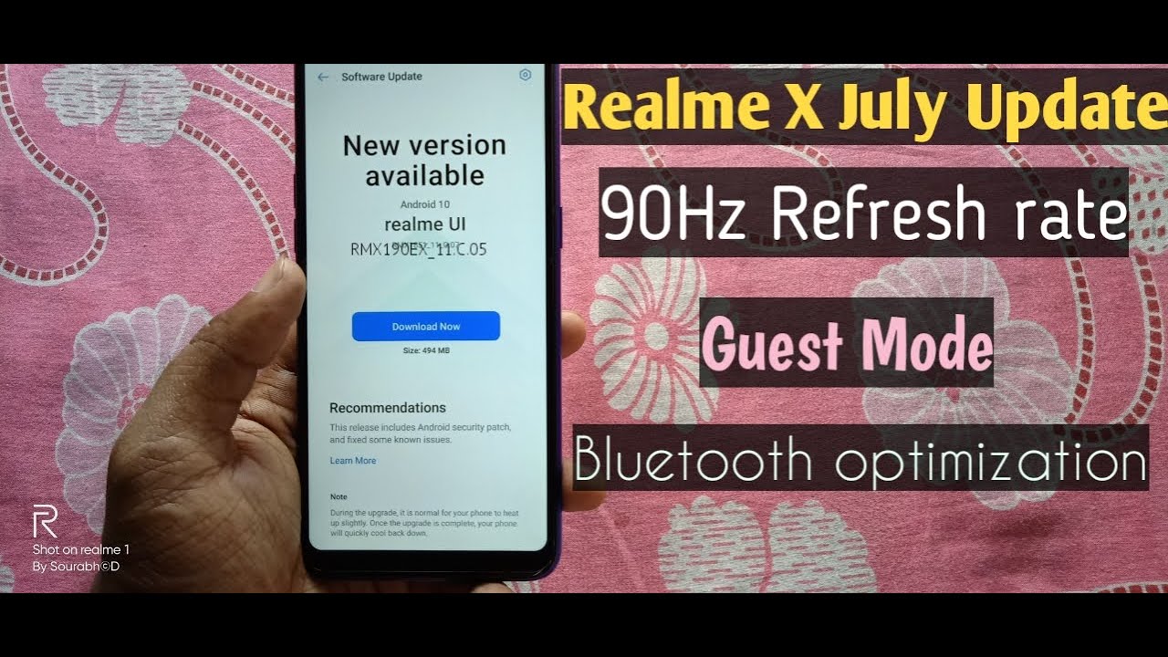 Realme X July Update | Realme X C.05 Update | RealmeX July 2020 Update | RMX1901EX_11.C.05