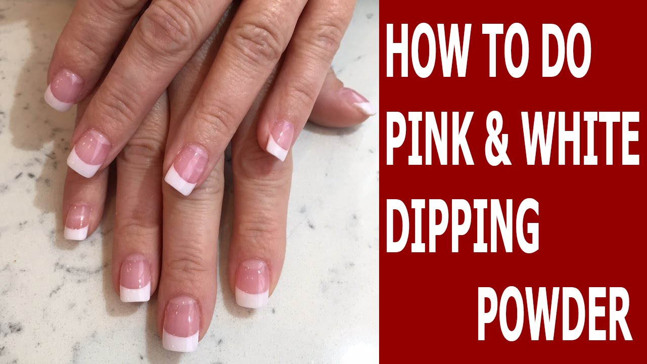 How To Do Pink and White Dipping Powder? ♥ SNS Nails - Dipping Powder ♥ Lisa Nail Beauty