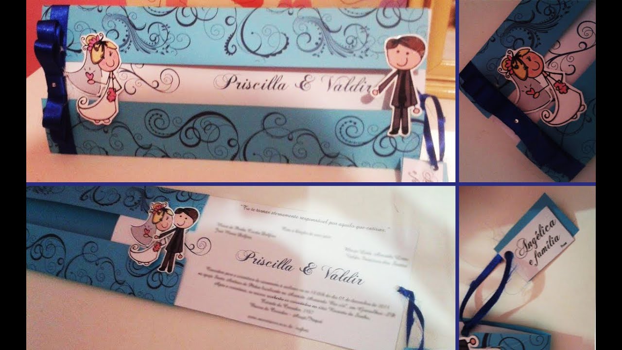 DIY - Convite de casamento 