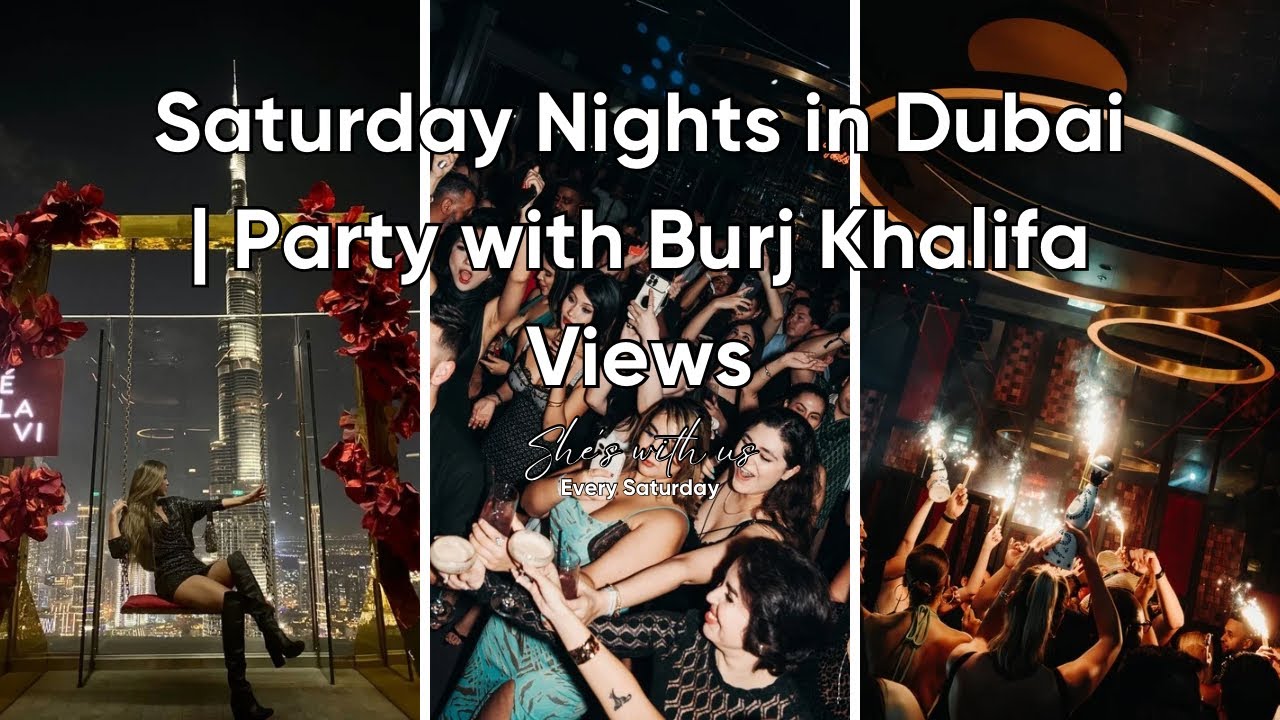 Saturday Nights in Dubai 🌃🔥 | C&Eacute; LA VI Rooftop Party with Burj Khalifa Views