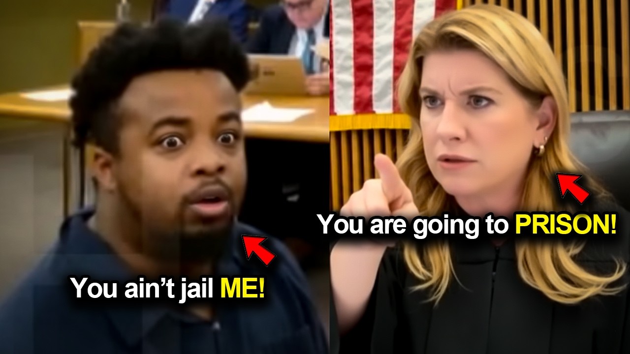 Высокомерный и жестокий обвиняемый возражает… Судья Ракель Уэст затыкает ему рот жестоким пригово...