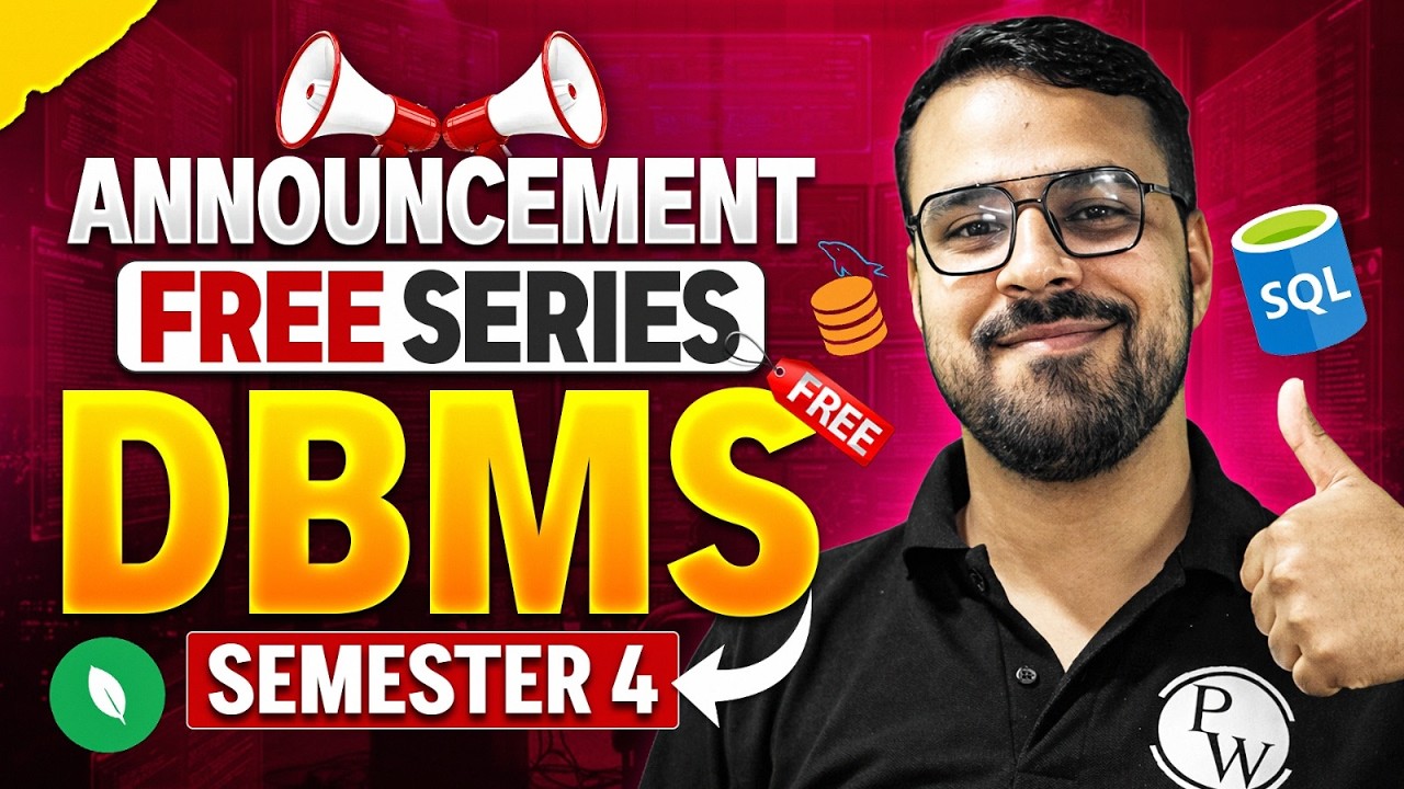 Announcement : Complete DBMS Preparation for College Students | Data Base Management System