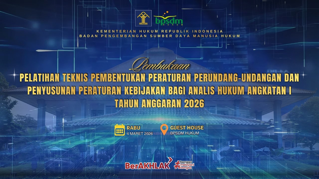 LIVE! Cetak Analis Hukum Unggul 2026 Dimulai