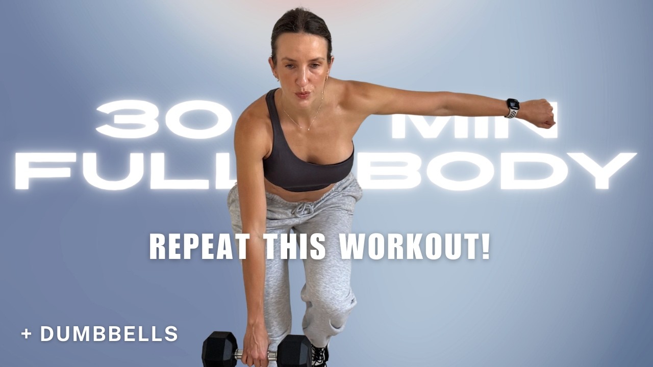 30 Min Dumbbell Strength Workout | Repeat This to Build Real Strength!
