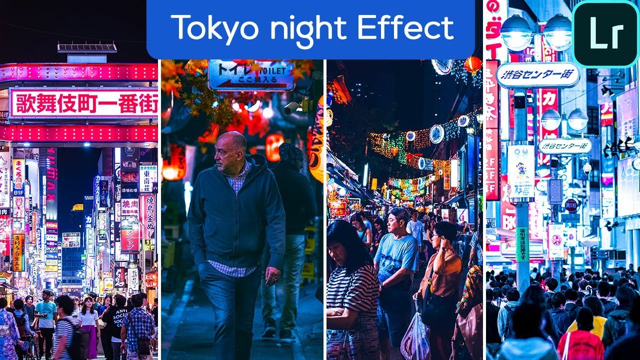 Tokyo Night Effect - Lightroom Mobile Presets | Night Light Effect Preset | Tokyo Night Preset