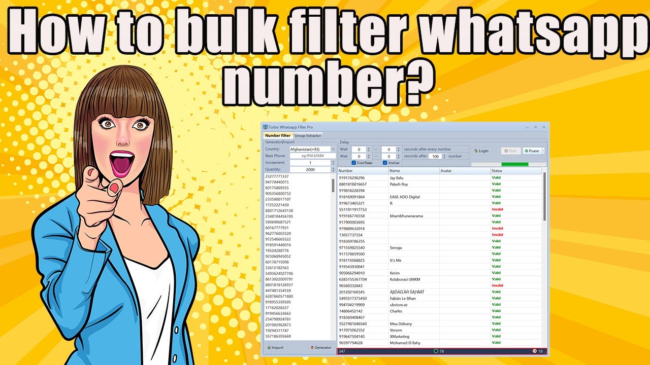 How to bulk filter whatsapp number?  #Turbo whatsapp Filter Pro #whatsapp