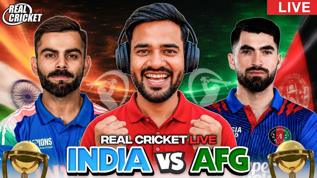 🔴 LIVE: India 🇮🇳 vs Afghanistan 🇦🇫 🏆 | Ultimate Showdown | Who Will Rule Cricket?