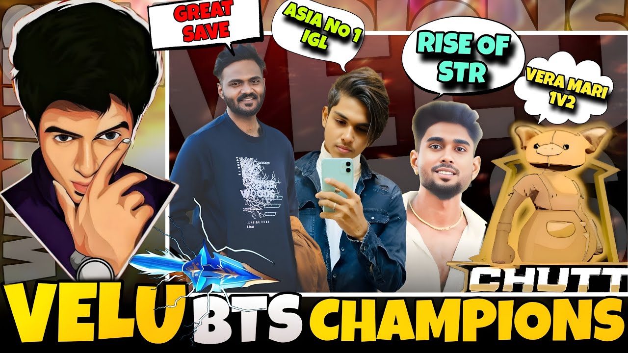 VELU BTS CHAMPIONS #bgmi  #bgmilive  #madanop  #madan  #bts