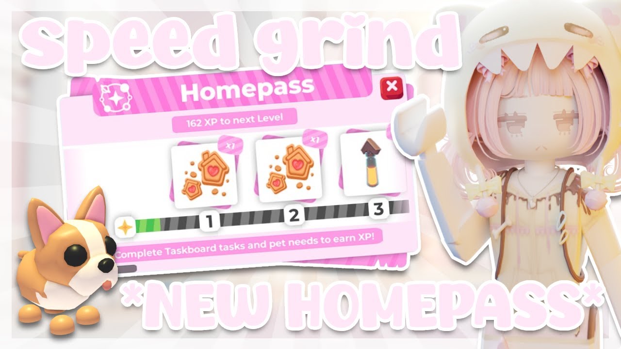 ♡ Grinding the Updated Homepass! (Speedgrind) Adopt Me| iihanna ♡ ˚｡