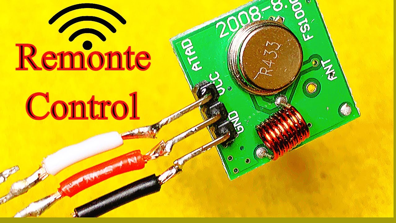 How To Make Simple RF Remote Control One Channel Transmitter and Receiver