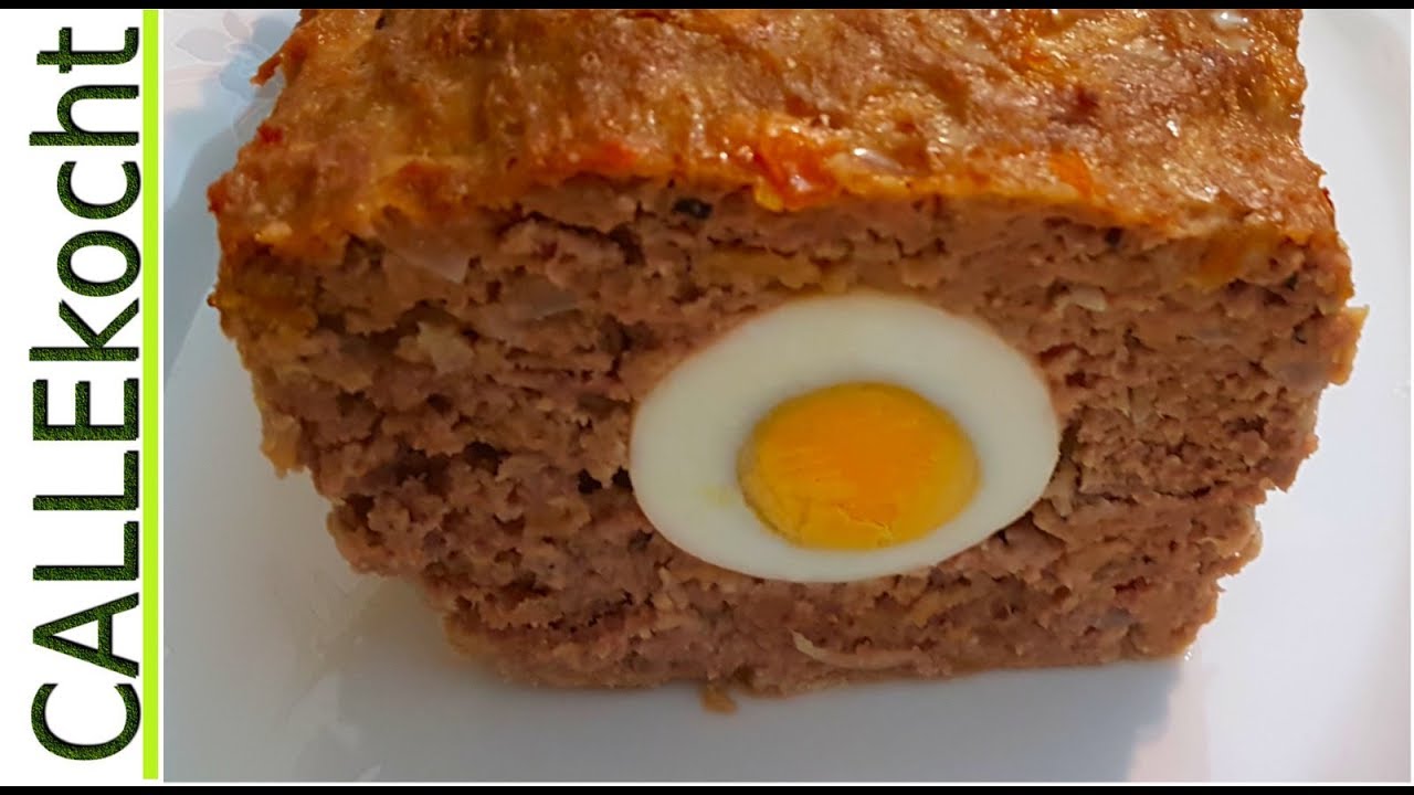 Leckerer Hackbraten aus dem Ofen zubereiten  - Falscher Hase  Rezept