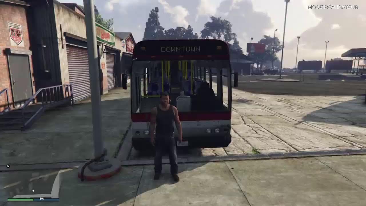 Chauffeur de BUS sur GTA V avec Franklin